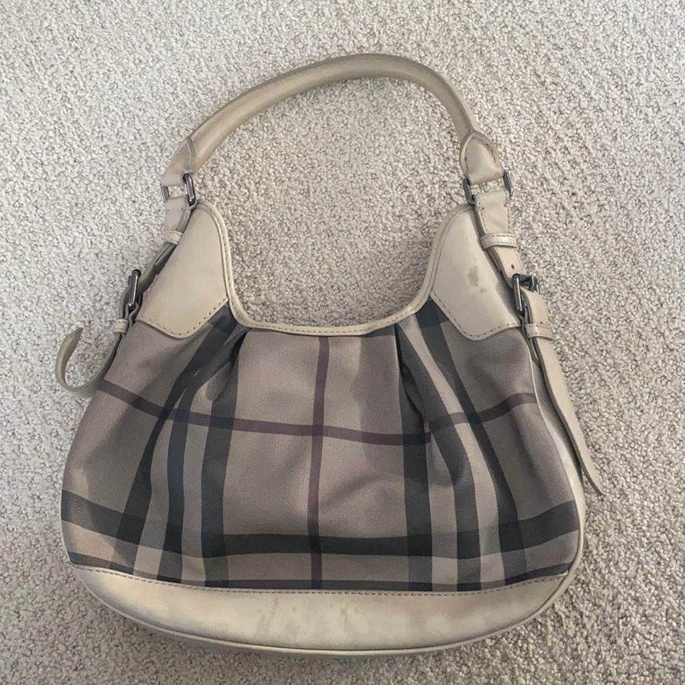 Burberry Bags | Brooklyn Coated Canvas Smoked Check Handbag Leather